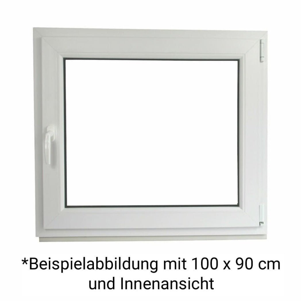 Kellerfenster Kunststoff Dreh/Kipp - innen Weiß, außen Anthrazit - 2 - fach verglast - 60 mm Profil - Kellerfensteronline.de