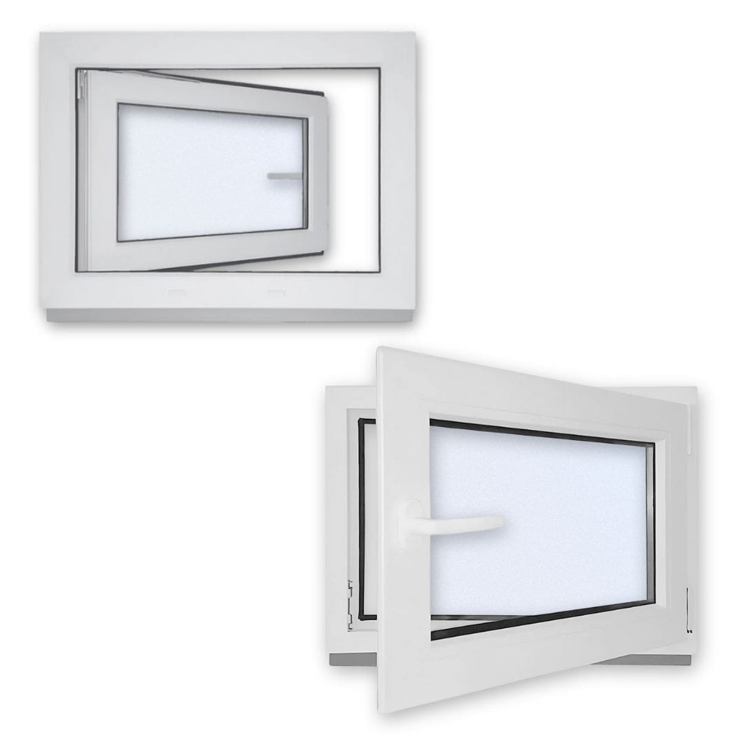 Kunststofffenster KIPP 500 X 500 Mm Zweifachverglasung Weiß - SOFORT