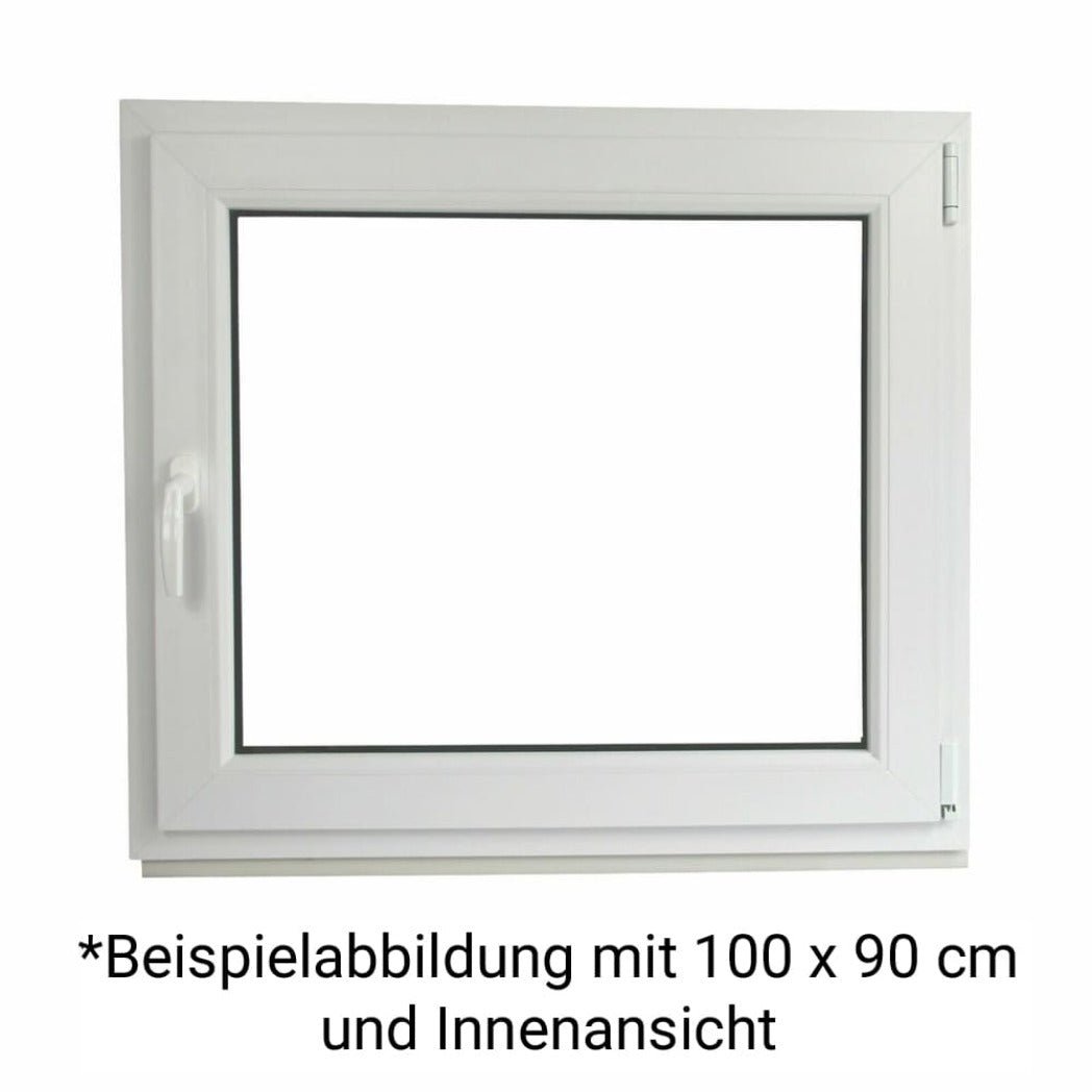 EcoLine Kunststofffenster Kellerfenster | 3-fach Verglasung | innen Weiß, außen Anthrazit - Kellerfensteronline.de